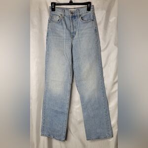 Zara wide leg, slightly deconstructed jeans